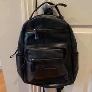 Rawlings Medium Leather Backpack - Black